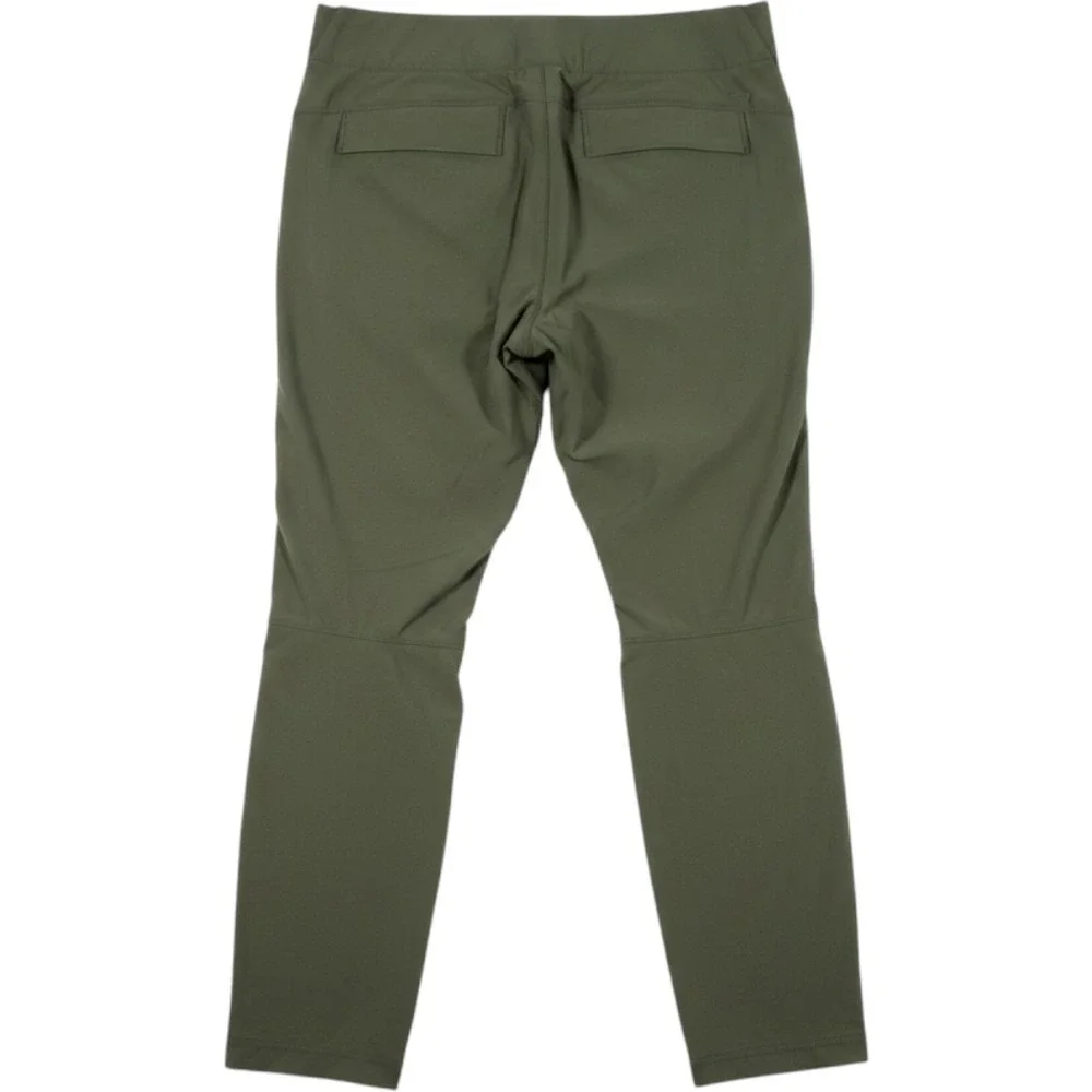 Duluth Trading Co Women 18 Long Green Moto Utility Pants Stretch Outdoor